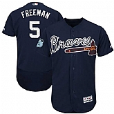 Atlanta Braves #5 Freddie Freeman Navy 2017 Spring Training Flexbase Collection Stitched Jersey,baseball caps,new era cap wholesale,wholesale hats